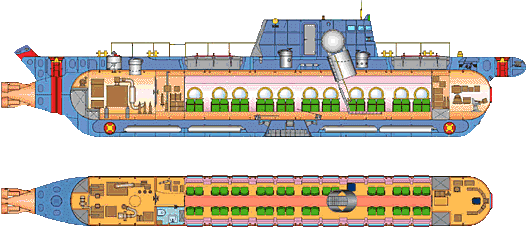 Схема подводной лодки Садко