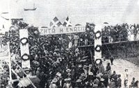 Демонстрация в Никосии в поддержку воссоединения с Грецией, 1930 год