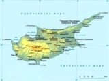 Общая карта Кипра с городами