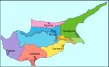 Карта провинций (регионов) Кипра