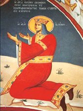 Св. Елена, фреска монастыря Ставровуни
