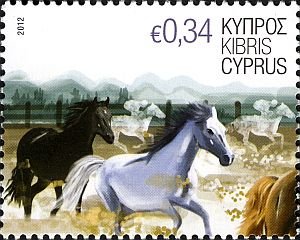 Марка Кипра: Лошади 0.34 евро