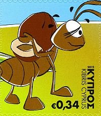 Марка Кипра: Сверчок и муравей (3 из 5)