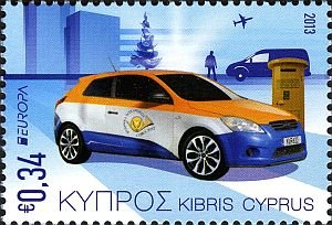 Марка Кипра: Европа 2013 - Почтовые транспортные средства (1 из 2) 0.34 евро