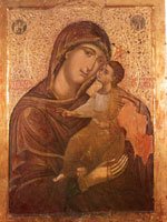 Фреска Киккская Икона Божией Матери. XVI – XVII вв., Пафос