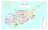 Карта Кипра административная