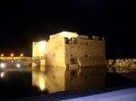 Пафос форт ночью