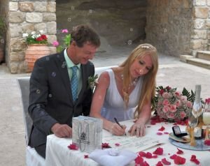 Подпись невесты