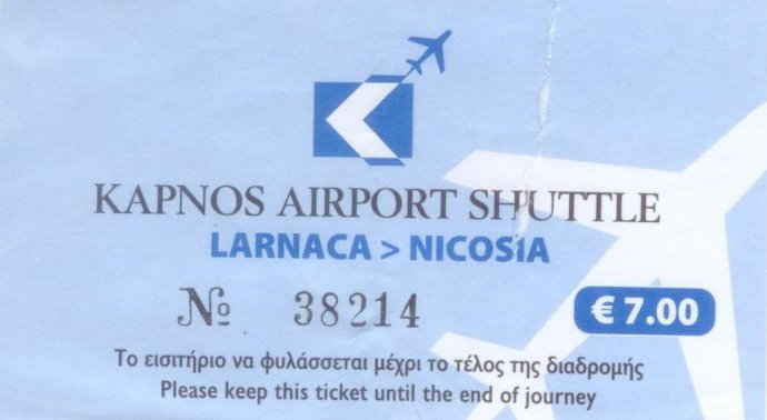 Билет на автобус Ларнака-Никосия