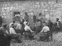 киприоты конца 19 века - совещание мужчин