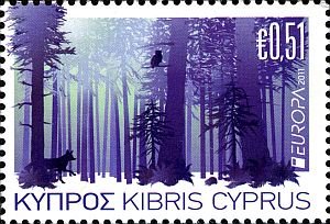 Марка Кипра: Европа 2011 - Леса 0,51 евро
